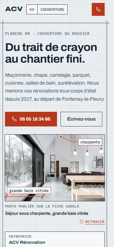 La proposition Plan sur téléphone.