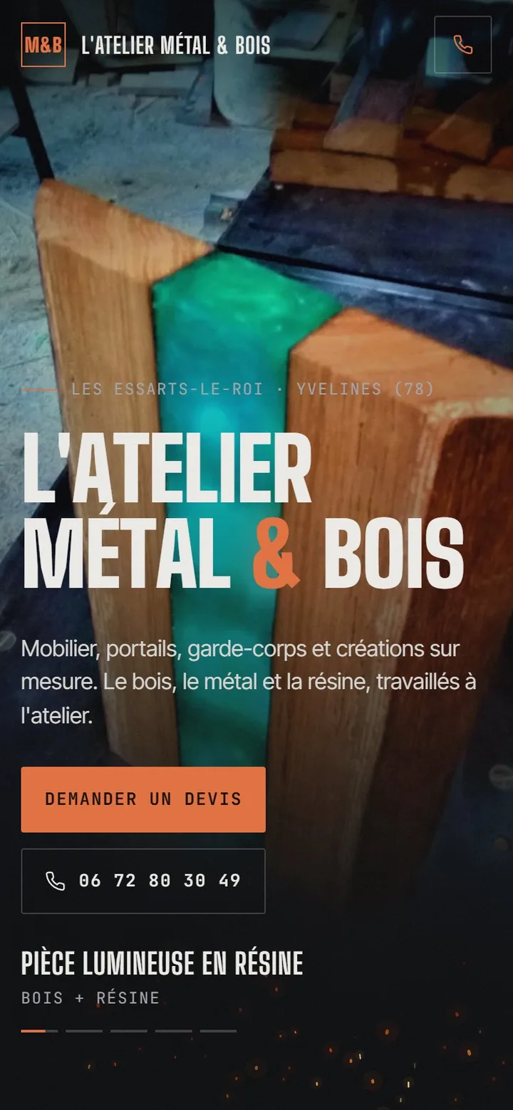 Proposition Forge sur téléphone.