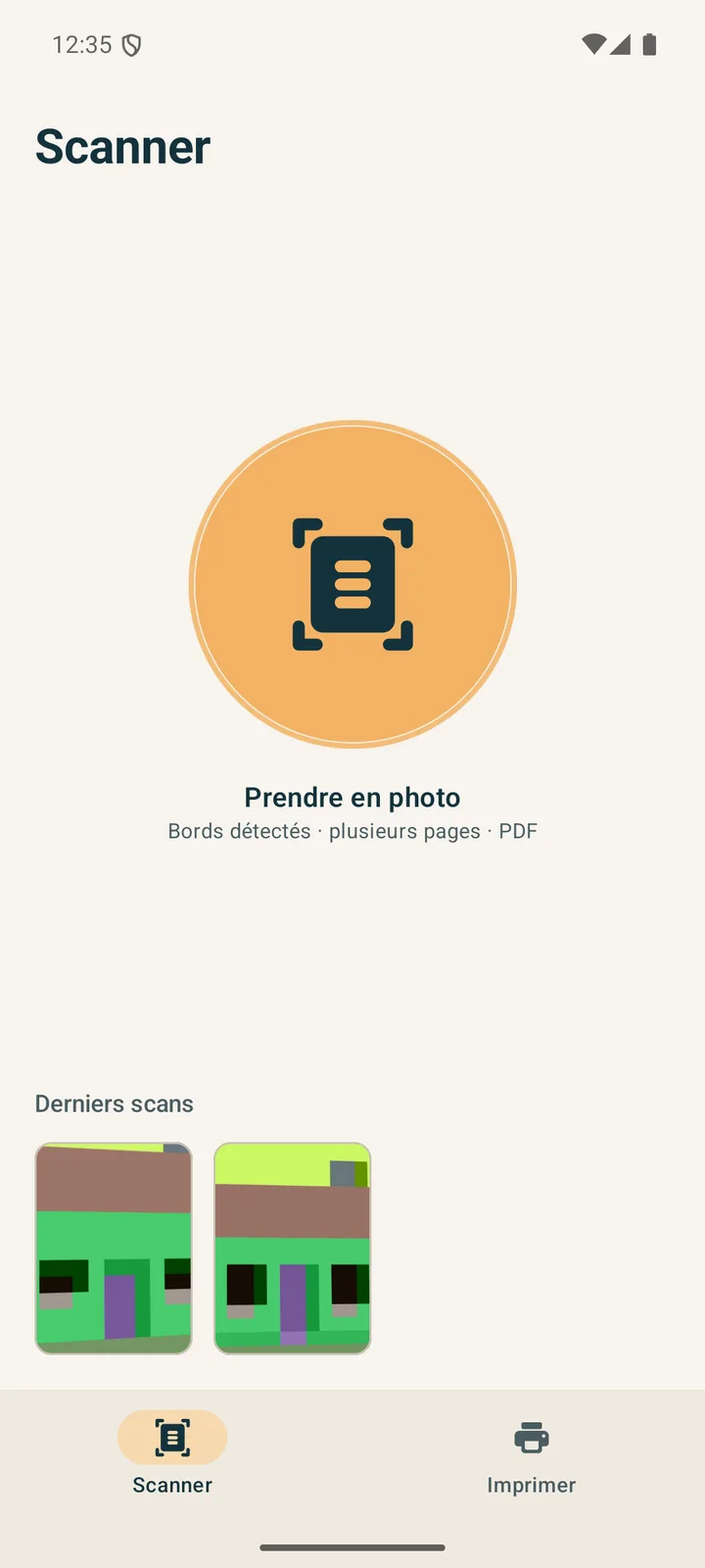 Printer Scanner, écran Scanner.